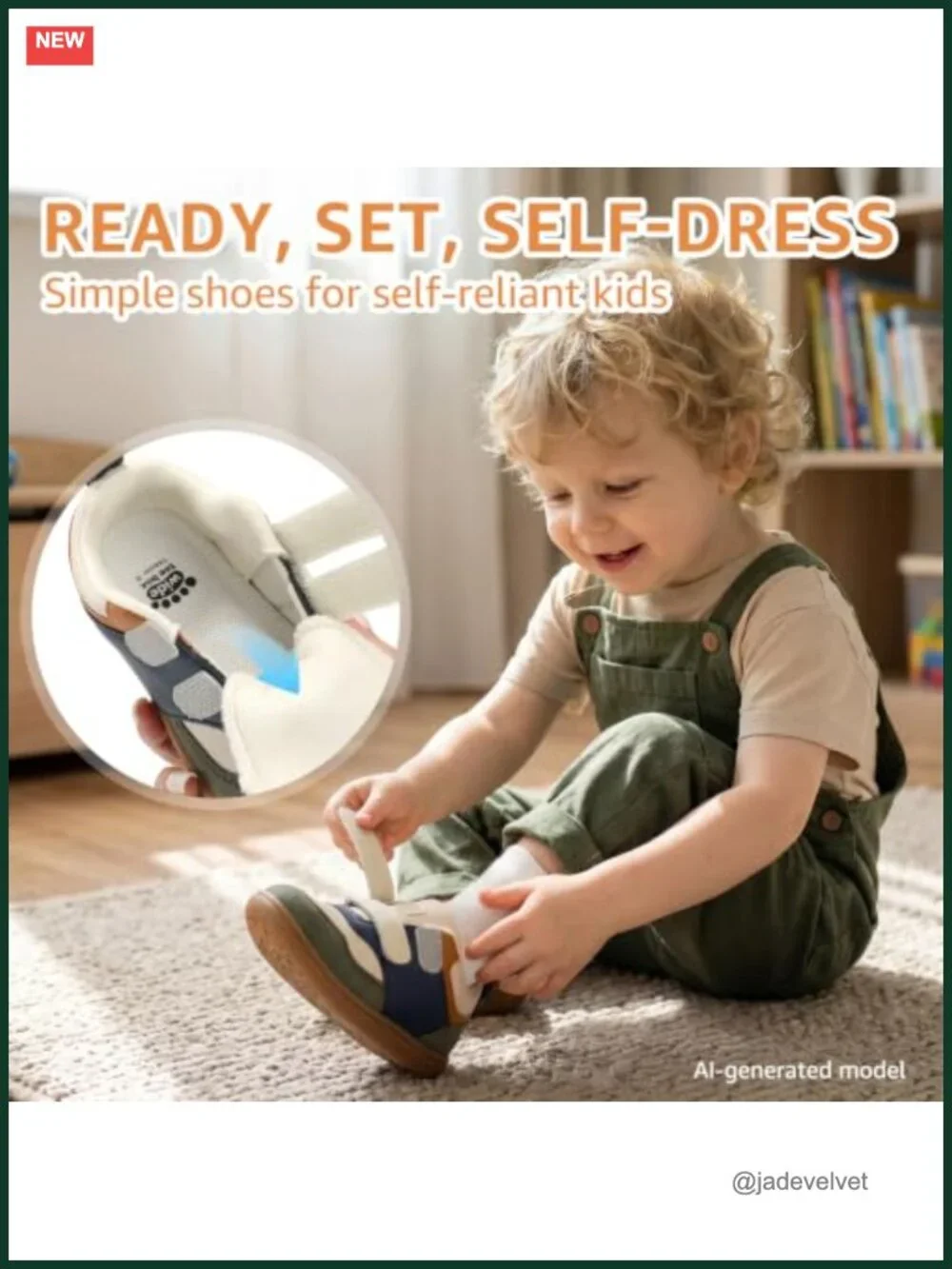 Toddler Barefoot Wide Walking Sneakers, Zero Drop, Hook and Loop, Non-slip TPR